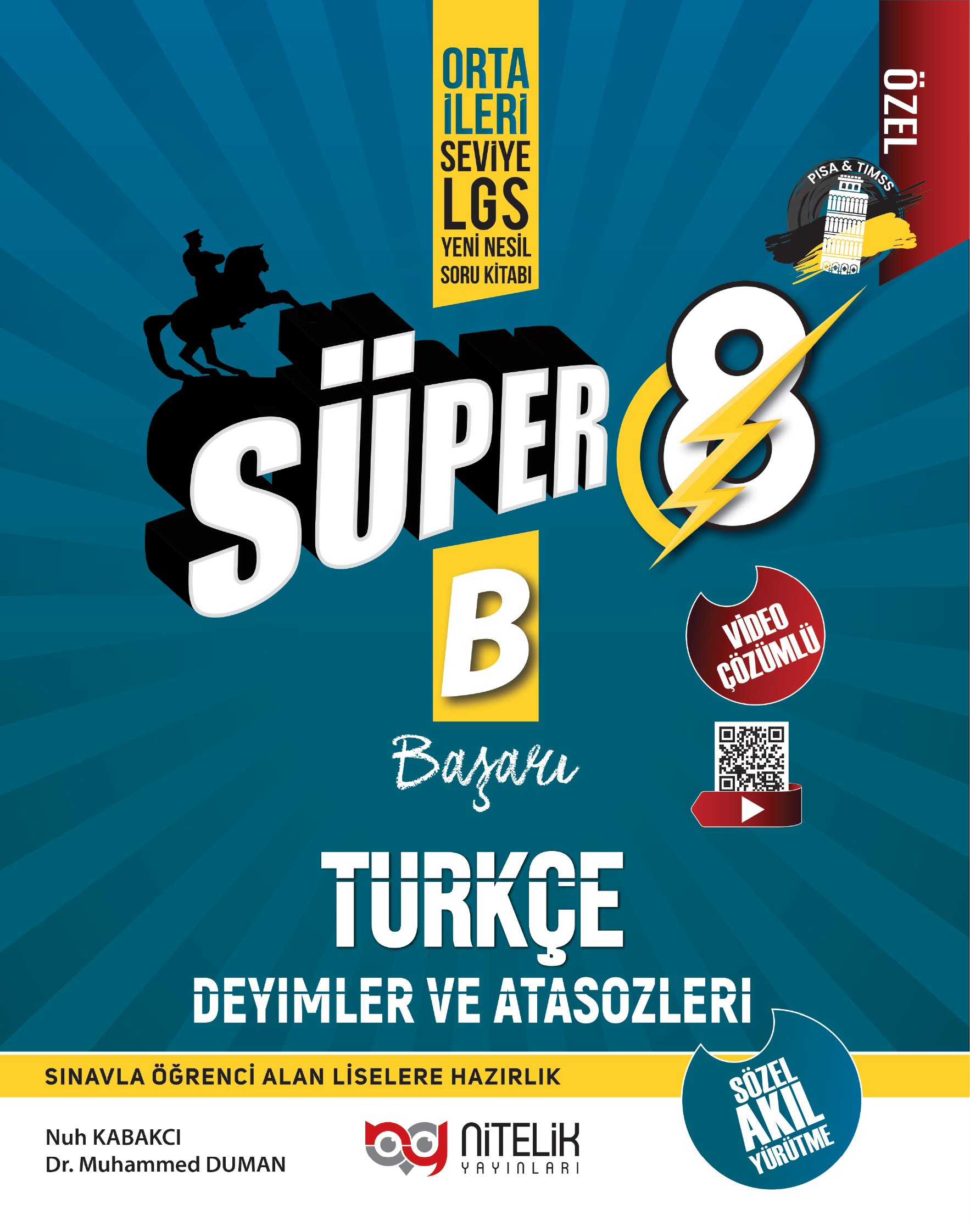 Süper 8 Yeni Nesil Deyimler ve Atasözleri Soru Kitabı kapak görseli